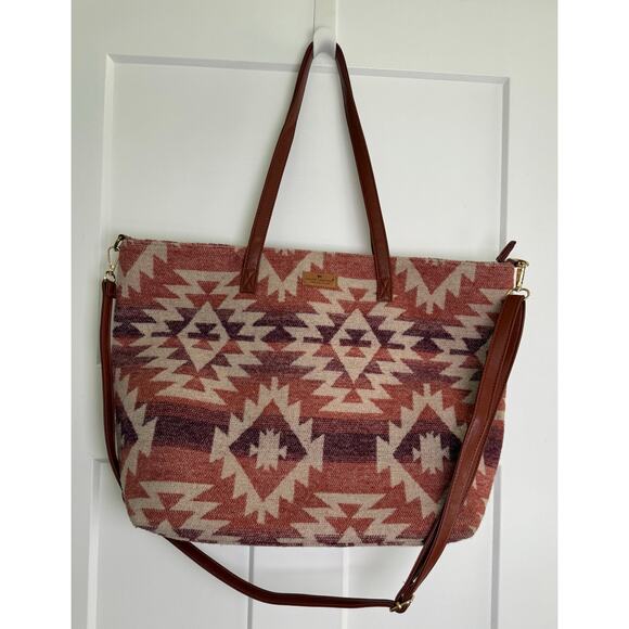 Simply Southern Southwest Saddle Blanket Print Tote and Wristlet - Picture 1 of 14